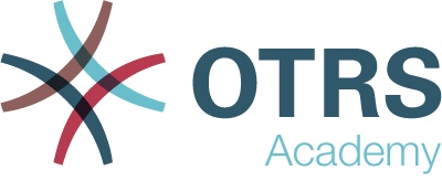Logo of OTRS Academy with text "OTRS Academy"