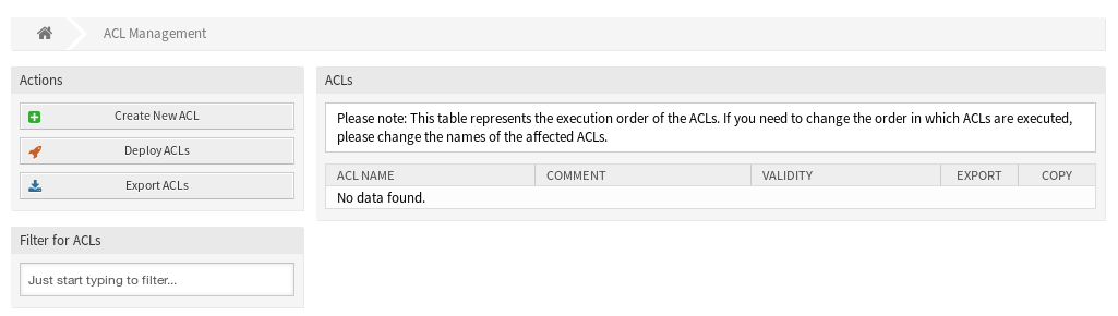 ACL-Verwaltung