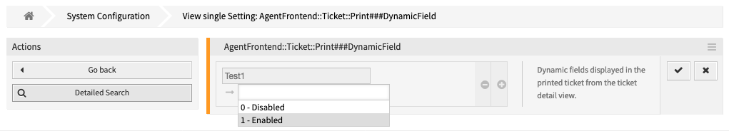 Dynamisches Feld zur Konfiguration der Aktion „Ticket drucken“ hinzufügen