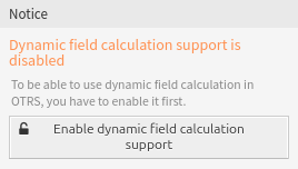 Enable Dynamic Field Calculation Support