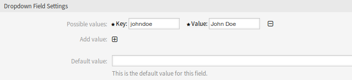 Edit Dynamic Field Value