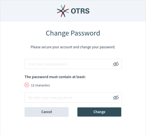 Change Initial Password