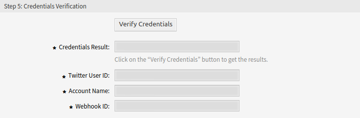 Step 5: Credentials Verification