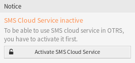 SMS felhőszolgáltatás aktiválás